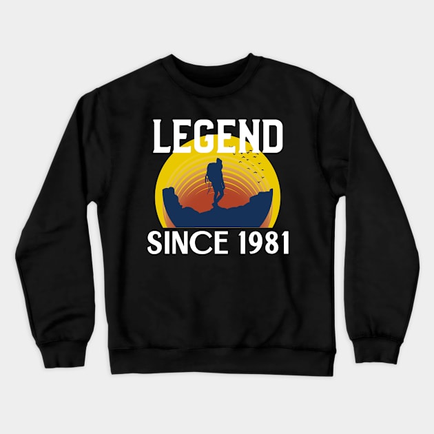 Legend since 1981 Crewneck Sweatshirt by INNATE APPAREL